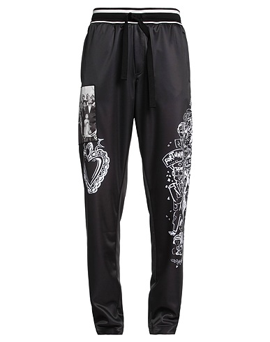 DOLCE&GABBANA Casual trouser 100% Polyester, Elastane, Viscose, Silk