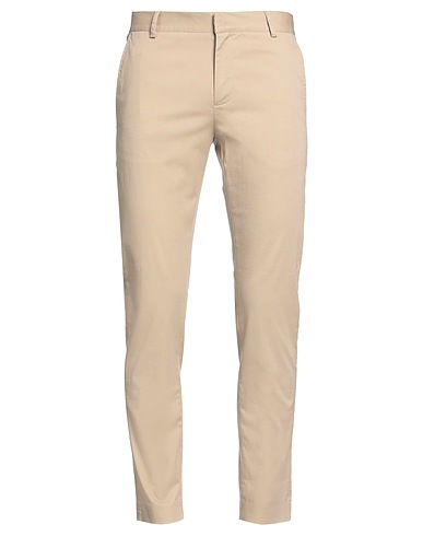 GREY DANIELE ALESSANDRINI Casual trouser Sand 98% Cotton, 2% Elastane