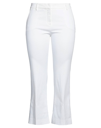 TRUE ROYAL Casual pants White 98% Cotton, 2% Elastane