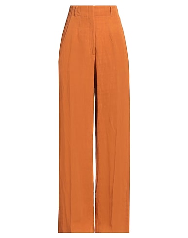 TRUE ROYAL Casual trouser Tan 56% Viscose, 44% Linen