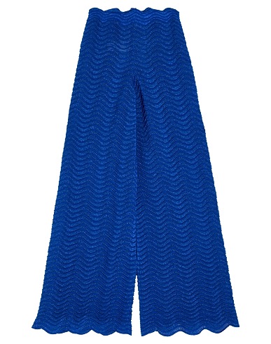 CIRCUS HOTEL Casual pants Blue 100% Polyester, Viscose