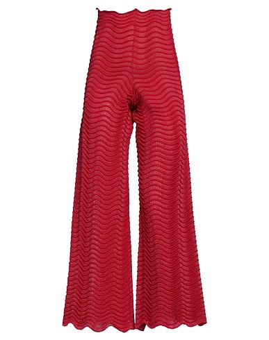 CIRCUS HOTEL Casual trouser Red 100% Polyester, Viscose