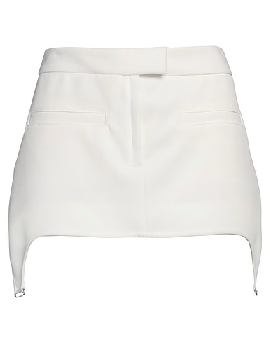 COURRÈGES Mini skirt Ivory 83% Polyester, 17% Acetate