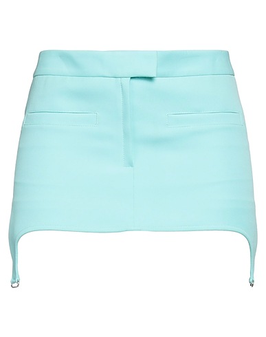 COURRÈGES Mini skirt Turquoise 83% Polyester, 17% Acetate
