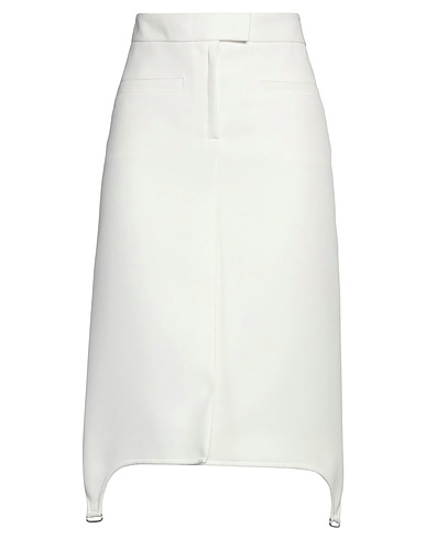 COURRÈGES Midi skirt White 83% Polyester, 17% Acetate