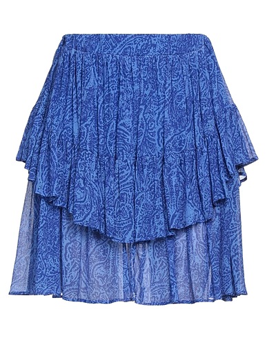 SFIZIO STUDIO Mini skirt Blue 80% Viscose, 20% Silk
