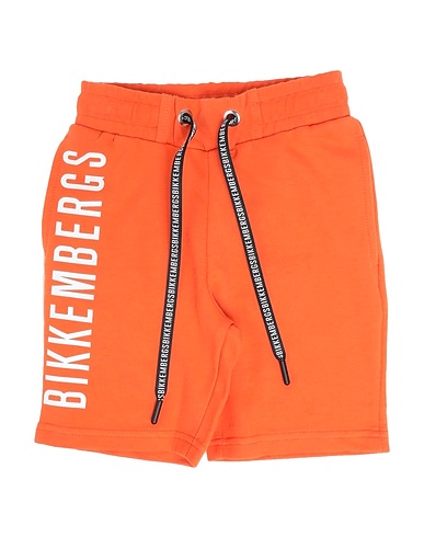 BIKKEMBERGS Shorts & Bermuda Orange 100% Cotton