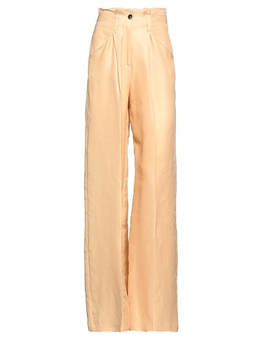 NENETTE Pantalone Beige 56% Lino, 44% Viscosa