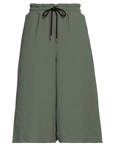 SASQUATCHFABRIX. Casual pants VERDE MILITARE 90% Cotton, 10% Polyester