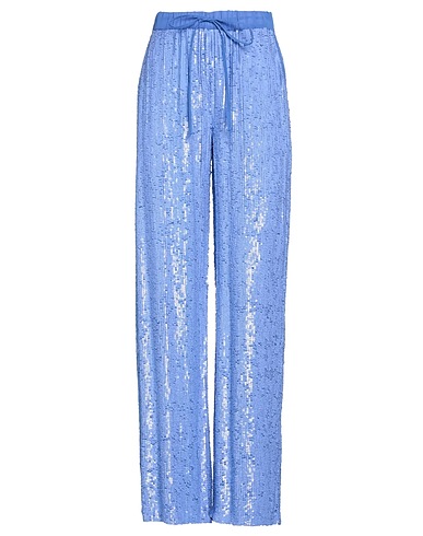 P.A.R.O.S.H. Casual trouser Lilac 100% Viscose, PVC - Polyvinyl chloride