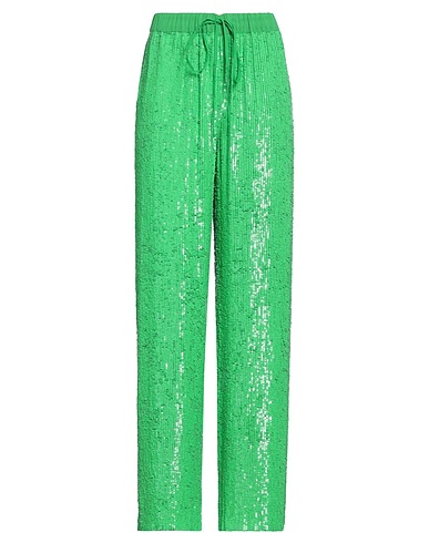P.A.R.O.S.H. Pantalone Verde 100% Viscosa, PVC - Polivinilcloruro