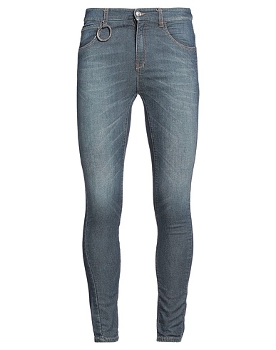 MASSIMO SABBADIN Denim trousers Blue 100% Cotton