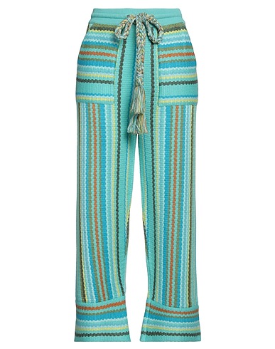 ALANUI Pantalone Turchese 100% Lana Vergine