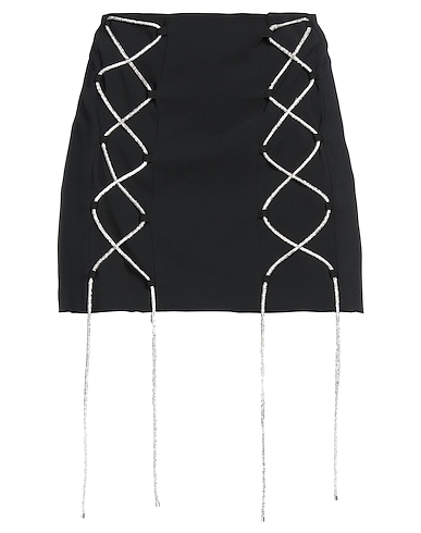 GIUSEPPE DI MORABITO Mini skirt Black 98% Viscose, 2% Elastane