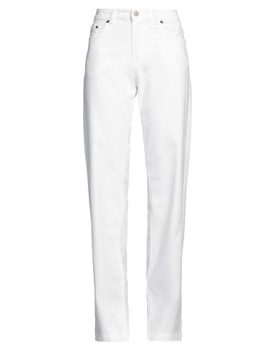 MASSIMO ALBA Casual trouser White 95% Cotton, 3% Cashmere, 2% Elastane