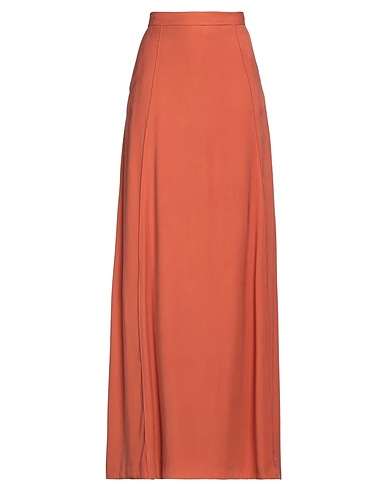 JIJIL Maxi Skirts Rust 90% Viscose, 10% Polyamide