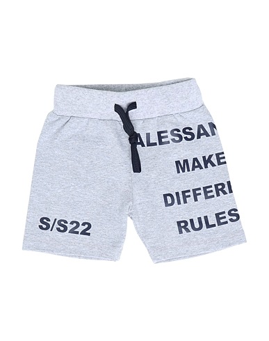 DANIELE ALESSANDRINI Shorts & Bermuda Grey 96% Cotton, 4% Elastane