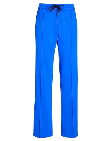 8 by YOOX Casual trouser DRAWSTRING WIDE TROUSERS
 Bright blue 58% Polyamide, 42% Cotton