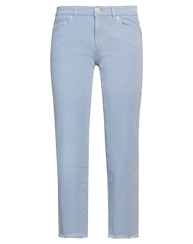 SEDUCTIVE Denim pants Sky blue 53% Cotton, 34% Lyocell, 7% Polyester, 6% Elastane