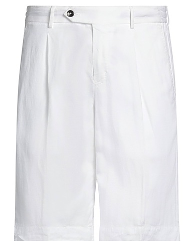 PT Torino Shorts & Bermudas Weiß 61% Lyocell, 22% Leinen, 17% Baumwolle