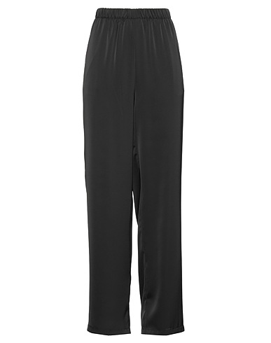 WEILI ZHENG Pantalone Nero 100% Viscosa