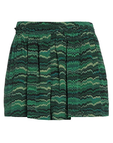 ULLA JOHNSON Shorts & Bermuda Verde scuro 100% Seta