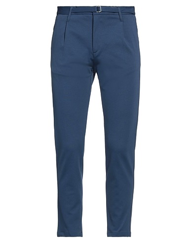 DANIELE ALESSANDRINI Casual trouser Navy blue 65% Viscose, 30% Nylon, 5% Elastane