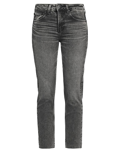 AG JEANS Denim trousers Black 99% Organic cotton, 1% Elastane