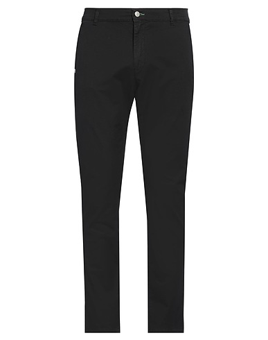 GREY DANIELE ALESSANDRINI Casual trouser Black 98% Cotton, 2% Elastane