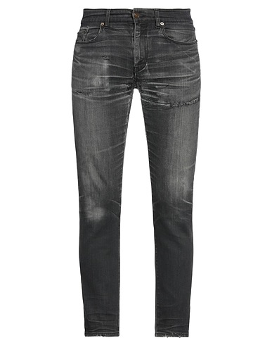 SAINT LAURENT Denim trousers Black 100% Cotton