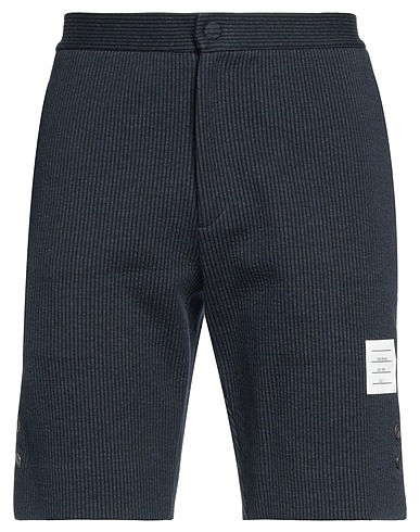 THOM BROWNE Shorts & Bermuda Navy blue 100% Cotton