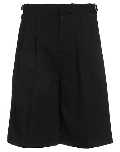 PT Torino Shorts & Bermuda Black 75% Viscose, 14% Linen, 11% Elastane