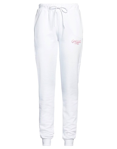 GAëLLE Paris Casual trouser White 100% Cotton