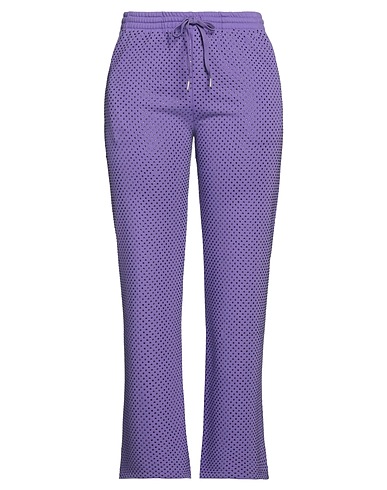 P.A.R.O.S.H. Casual pants Purple 85% Cotton, 15% Polyester