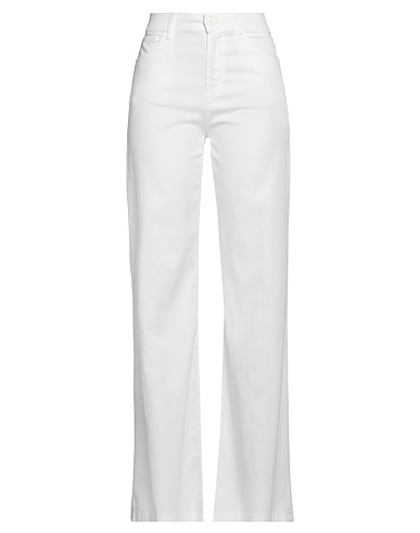 DONDUP Casual trouser White 64% Lyocell, 34% Cotton, 2% Elastane