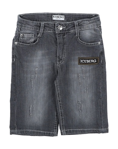ICEBERG Denim shorts 98% Cotton, 2% Elastane