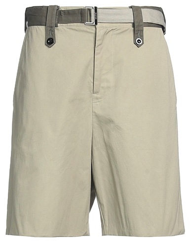 SACAI Shorts & Bermuda Sage green 100% Cotton