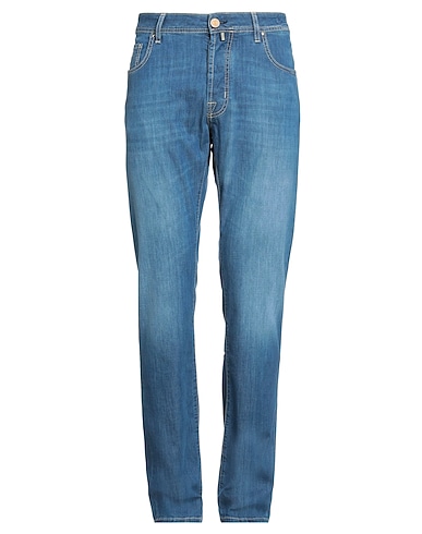 JACOB COHЁN Denim trousers Blue 72% Cotton, 14% Viscose, 12% Polyester, 2% Elastane