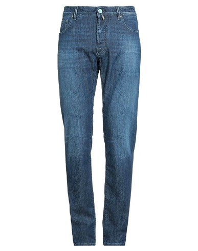 JACOB COHЁN Denim pants Blue 72% Cotton, 14% Viscose, 12% Polyester, 2% Elastane