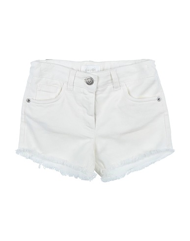 GAUDÌ Short en jean Blanc 100% Coton