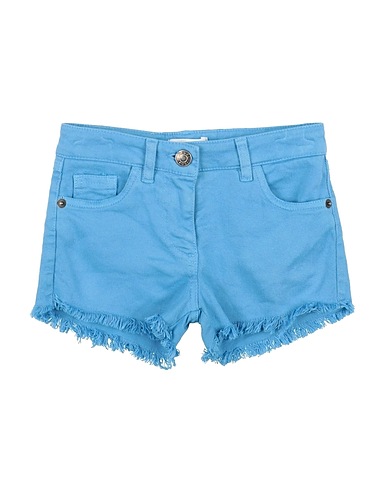 GAUDÌ Denim shorts Azure 100% Cotton
