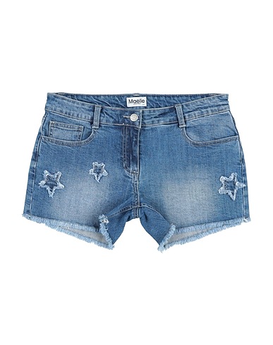 MAËLIE Denim shorts Blue 98% Cotton, 2% Elastane