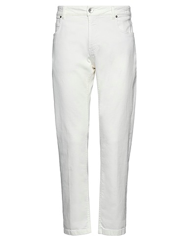 ELEVENTY Denim trousers White 98% Cotton, 2% Elastane