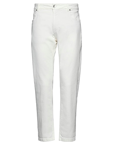 ELEVENTY Denim pants PLATINUM 98% Cotton, 2% Elastane