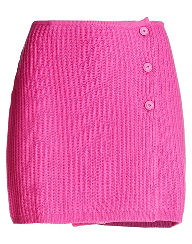 MAX&Co. Mini skirt Fuchsia 80% Wool, 20% Polyamide