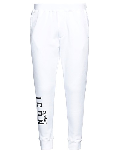 DSQUARED2 Casual trouser ICON White 100% Cotton, Elastane