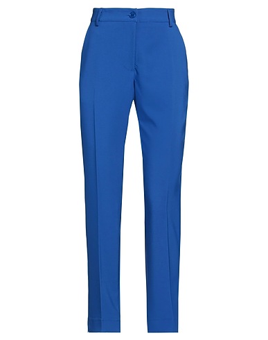 CRISTINA GAVIOLI Casual trouser Blue 89% Polyester, 11% Elastane