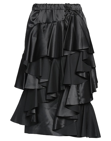 COMME des GARÇONS Midi skirt Black 100% Polyester