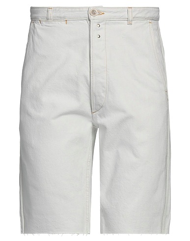 MAISON MARGIELA Denim shorts Off white 100% Cotton