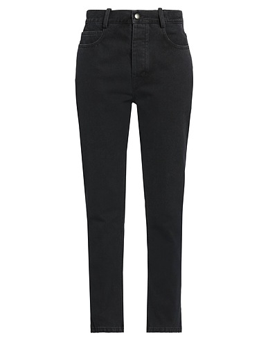 ANN DEMEULEMEESTER Denim trousers Black 100% Cotton